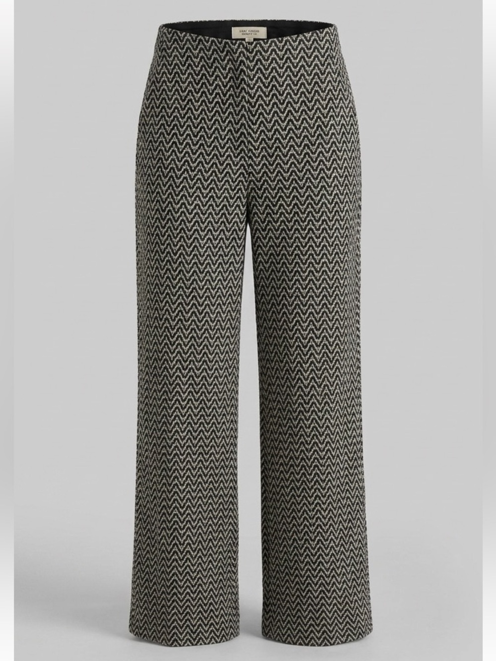 Max Studio Black & White Wide-Leg Knit Pants